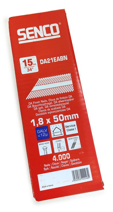 Финишные гвозди Senco DA 1.8x50 (Гальваника 4000 шт)
