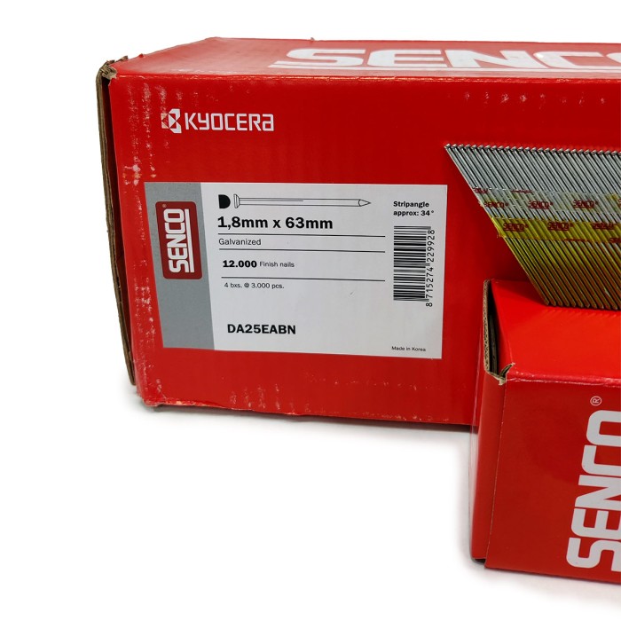 Финишные гвозди SENCO DA 1.8x63 (Гальваника 3000 шт)