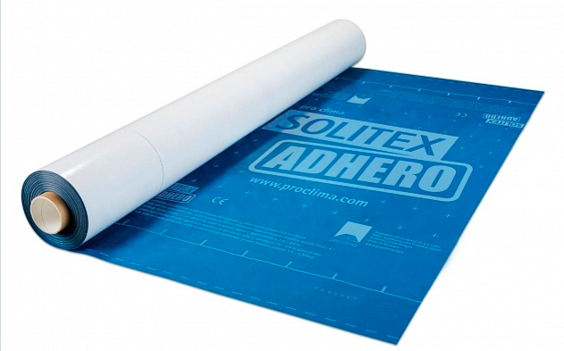 Pro clima SOLITEX ADHERO ветровлагозащитная мембрана для CLT (1,5 м х 30 м) 240 г/м²