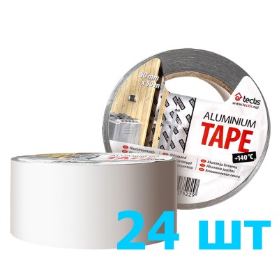 Лента Tectis Sitko ALUMINIUM +140°C 50mm x 50m (коробка 24шт)