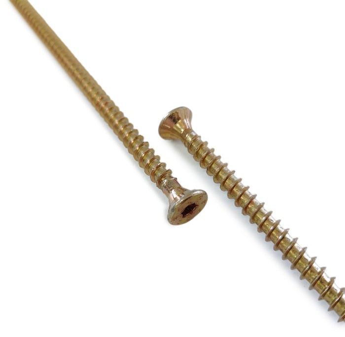 Шурупы Schmid Rapid FT SK Half-tip 8.0x300/290 TX40 (Жёлтый цинк, полная резьба, потай, 50шт)