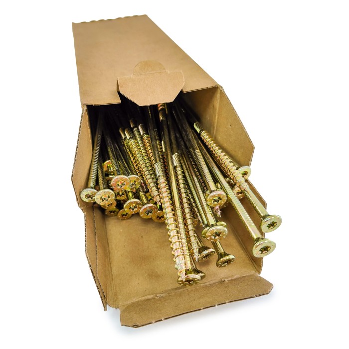 Шурупы Schmid StarDrive GPR 6.0x200/64 SK TX30 (Жёлтый цинк, потай, 100шт)