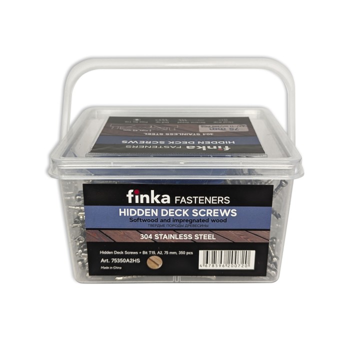 Саморезы Finka Hidden Deck Screws A2 75 mm (350 шт)