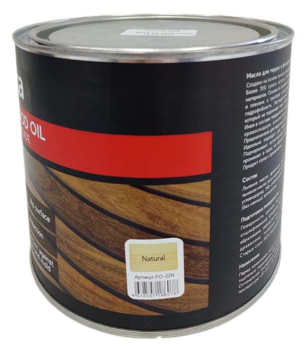Масло для террас и фасадов Finka Exterior Wood Oil (Natural) 2.2 L
